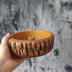 Vintage Nutcracker Wooden Bowl